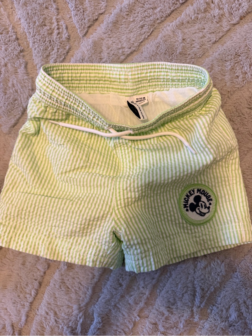 Janie and Jack Mickey Mouse 12-18 Boys' Swim Shorts